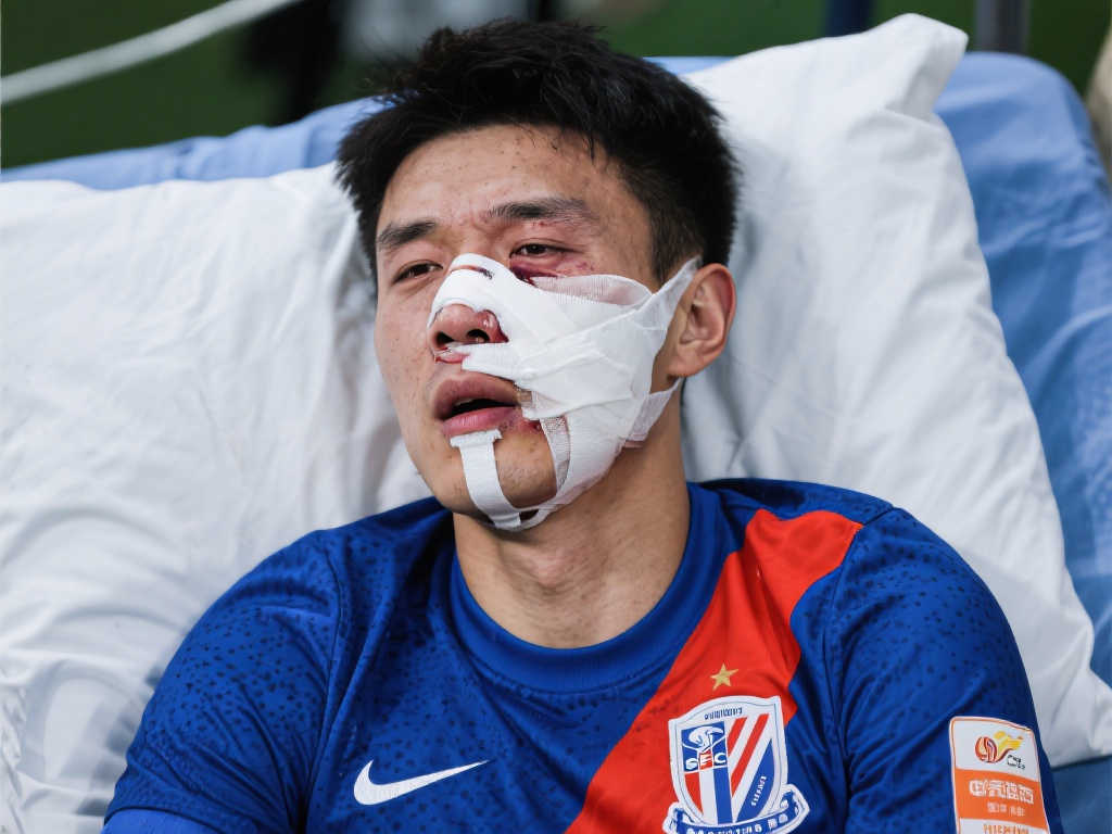 申花官方更新伤情：蒋圣龙面部骨折，有望佩戴面罩上阵